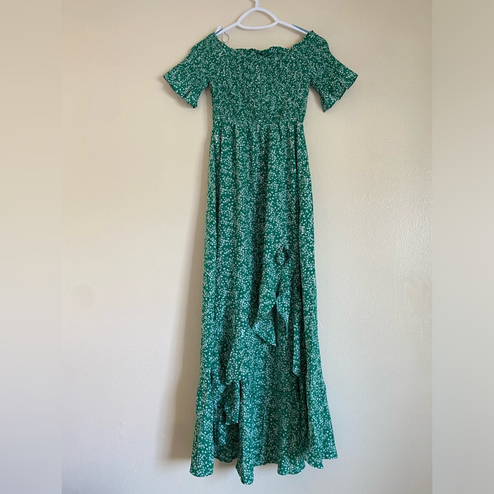 Lulus green floral dress